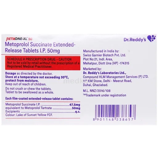 betaone xl 50mg tablet 15's